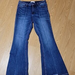 Women's Blue Flared Jeans